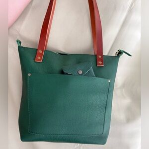 EUC Portland Leather TANDLES Small Tote + Mini Daisy Bacalar